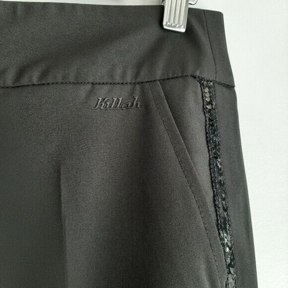 KILLAH by MISS SIXTY | Italy Side Sequin Tape Trousers Dress Pants Black Sz 28 - Picture 4 of 14